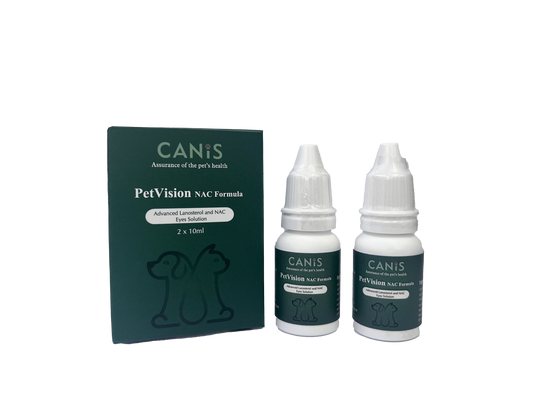 PetVision NAC Formula 寵物白內障眼藥水，(10ml x 2)